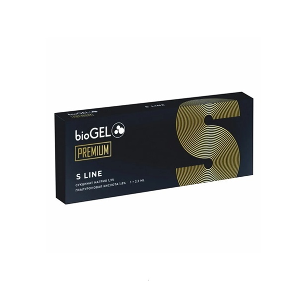 BioGEL (Россия) Premium S Line BioGEL | ГК 18 мг/мл + Аминокислоты + Сукцинат Na 1,3% — Биоревитализация в Казани