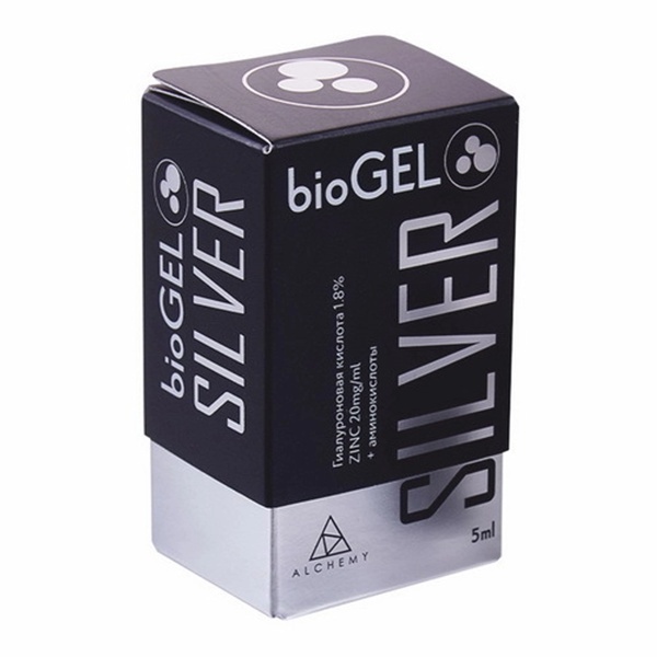 BioGEL (Россия) Silver BioGEL | ГК 18 мг/мл + Zn 2% | Жидкие нити (5 мл.) — Биоревитализация в Казани