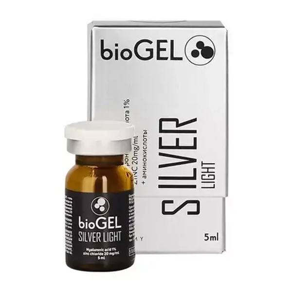 BioGEL (Россия) Silver Light BioGEL | ГК 10 мг/мл + Zn 2% (5 мл.) — Биоревитализация в Казани