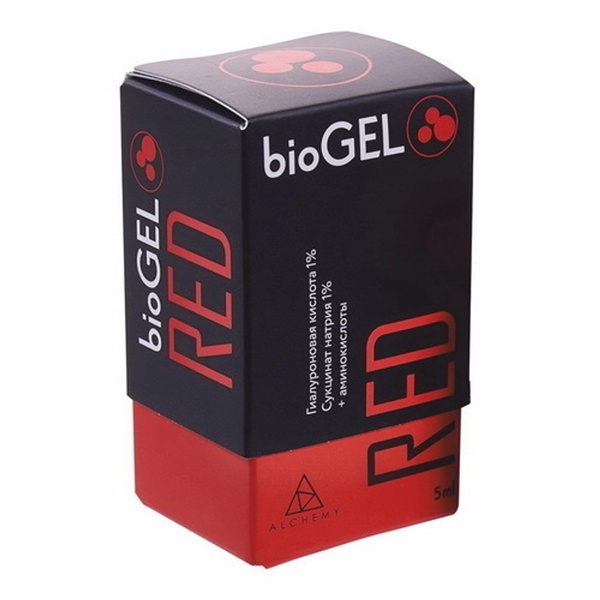 BioGEL (Россия) Red BioGEL | ГК 10 мг/мл + Сукцинат Na 1% (5 мл.) — Биоревитализация в Казани
